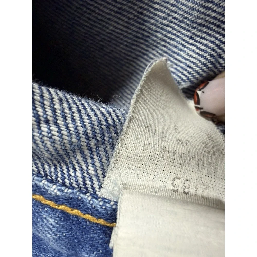 Jack Mulqueen Jrs Sz 9 Vintage 80's Denim Knee Length Skirt